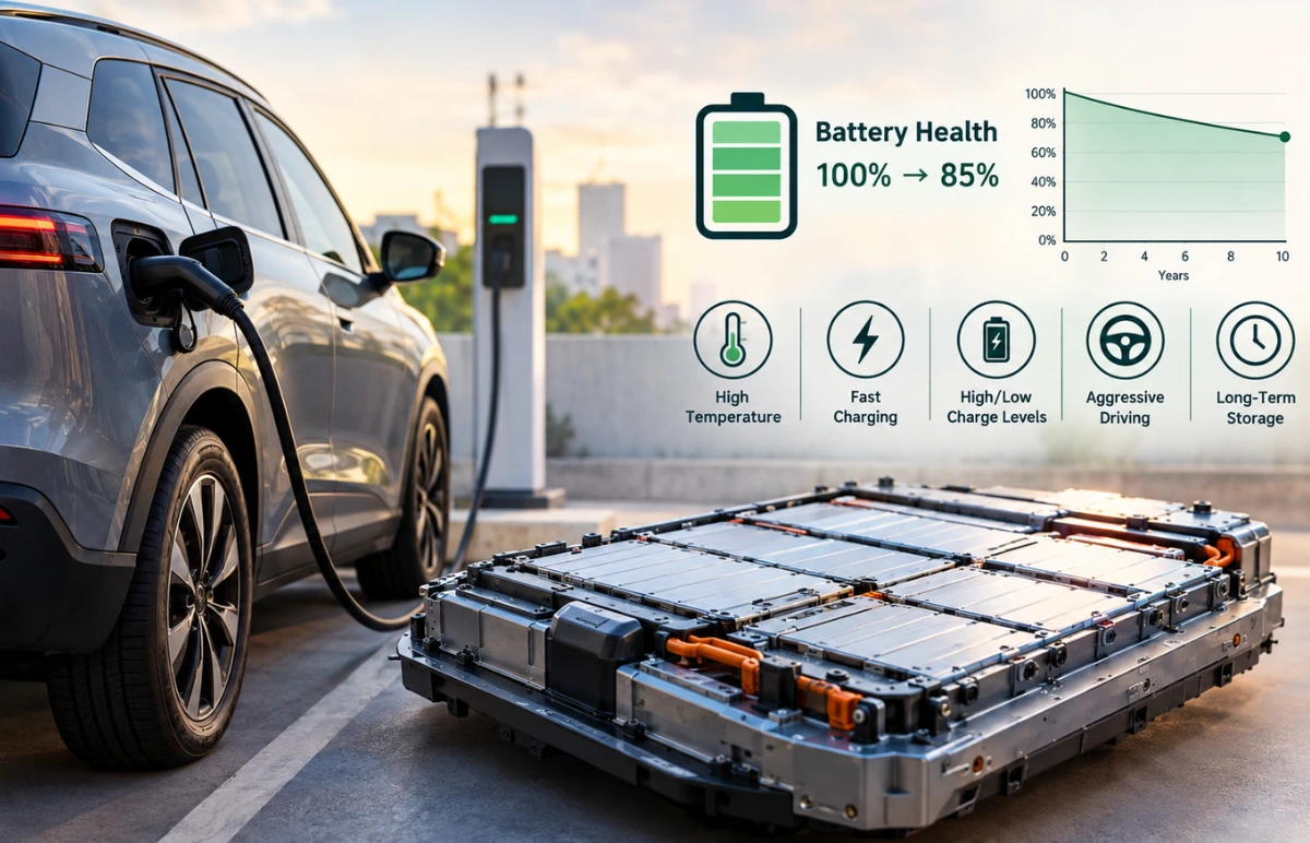 EV Battery Degradation: How Much Does an EV Battery Degrade and How to Extend Its Life? Featured Image